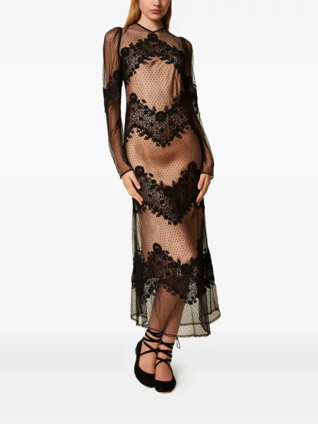 Rochie Twinset din tul de costum negru