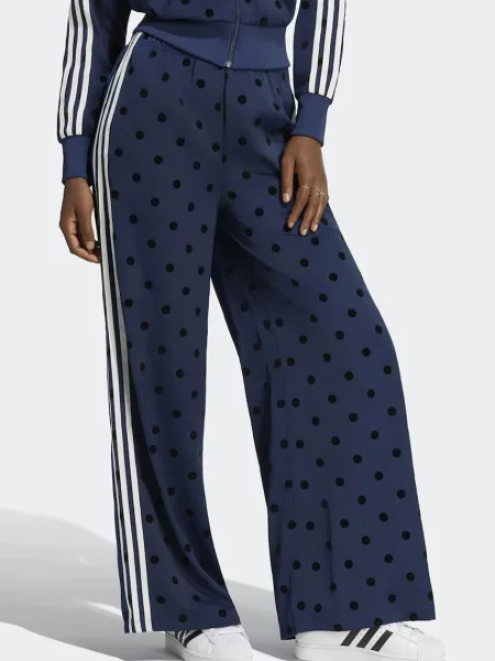 Pantaloni adidas Satin Polka Dots Wide Leg Pant Night Indigo XL