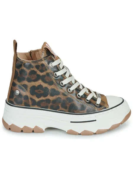 Pantofi Refresh cu model leopard maro
