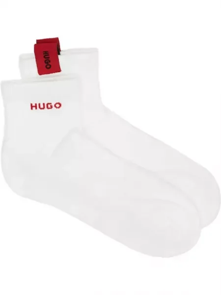 Hugo Bodywear Șosete SH WOVEN LABEL CC alb