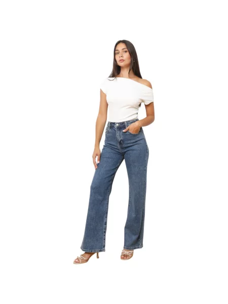 Blugi La Modeuse albastru