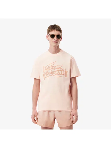 Lacoste футболка чоловіча Classic Fit бежева