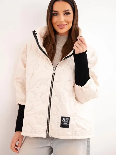 Jachetă matlasată Kesi Włoski matlasat negru