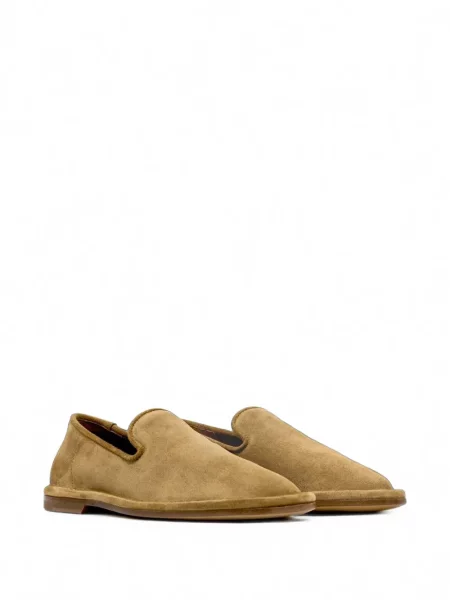 Pantofi loafer Buttero din piele de căprioară maro