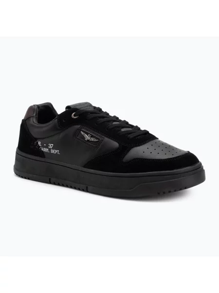 Sneakersy Aeronautica Militare czarne