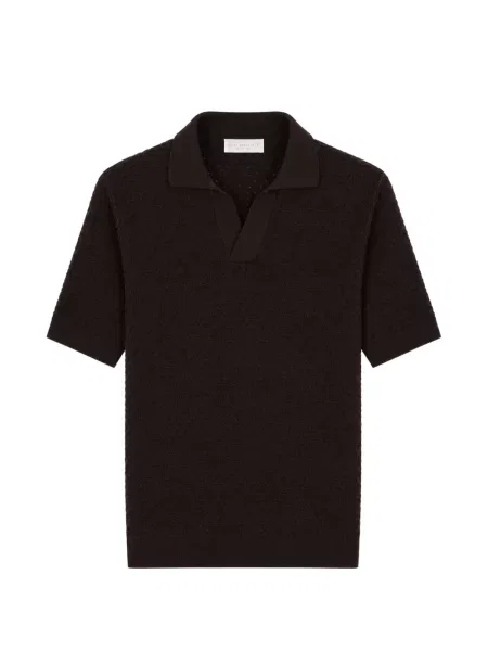 Scurt tricou Luigi Gentile tricotate maro