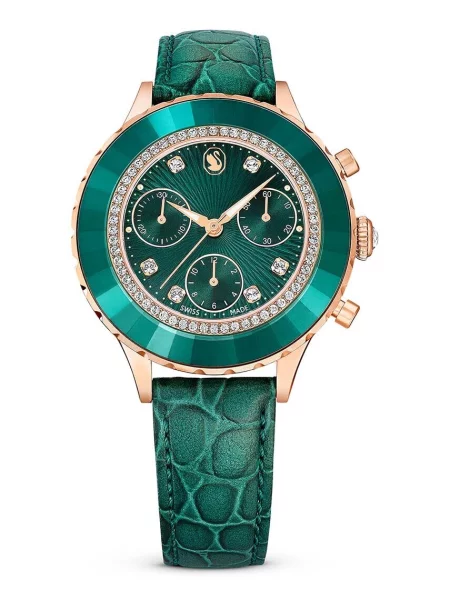 Swarovski Akcesoria Kobieta ONE SIZE Skóra Zegarki zielony