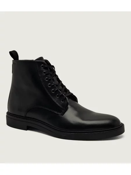 Botine Boss din piele negru