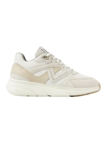 Sneakersy Via Vai skórzane beżowe