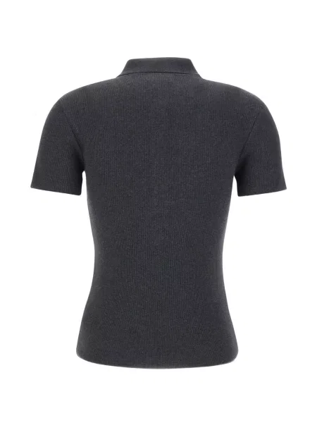 Tricou polo Lacoste tricotate gri