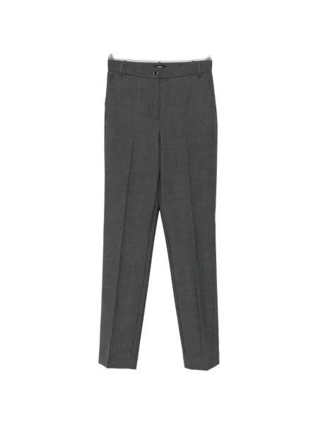 Pantaloni Pinko cu model herringbone cu autograf gri