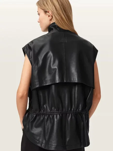AllSaints безрукавка шкіряна FLOR