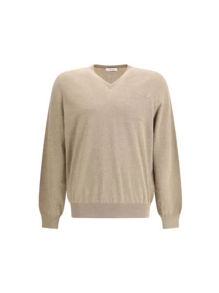 Sweter Ferragamo wełniany beżowy