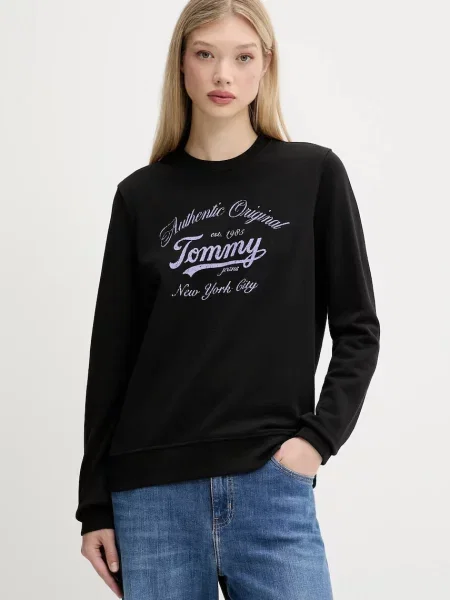 Geacă de blugi Tommy Jeans negru