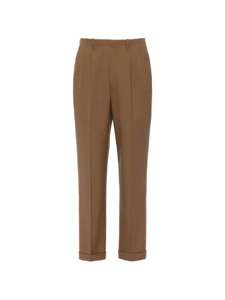 Pantaloni Maison Margiela plisate maro
