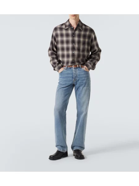 Flanel srajca Our Legacy s karirastim vzorcem rjava