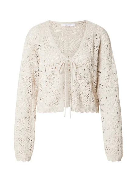 ABOUT YOU Geacă tricotată Tela murdar alb