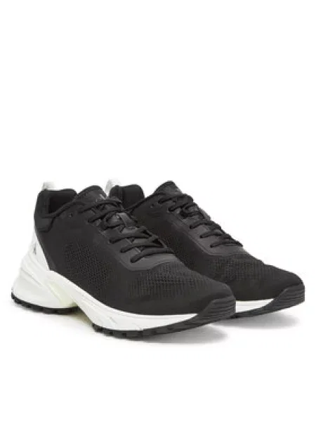Calvin Klein Jeans Sneakersy Hike Runner Tech Knit Černá bílé