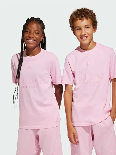 Детская футболка Adidas розовая