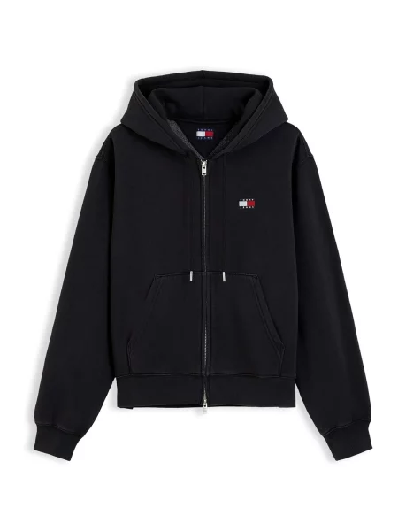 Mikina s kapucňou Tommy Jeans s kapucňou čierna