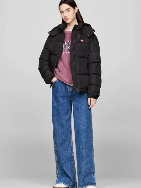 Джинсова куртка Tommy Jeans чорна
