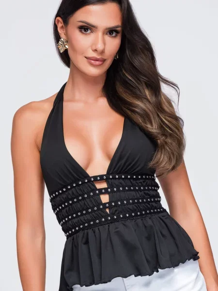Bluză Ombre negru
