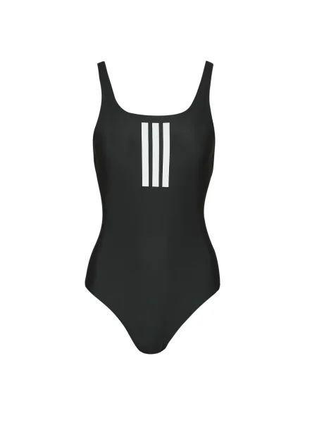 Pruhované plavky Adidas čierna
