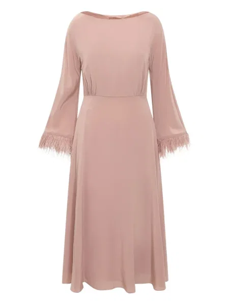 Sukienka midi Max Mara do kolan garniturowa różowa