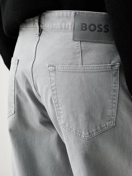 Широкие джинсы Boss Orange оранжевые