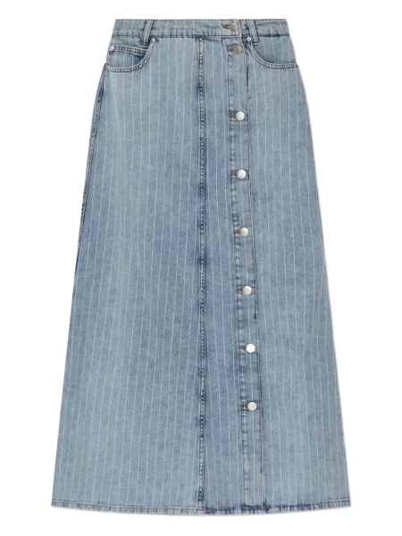 Fustă din denim Munthe albastru