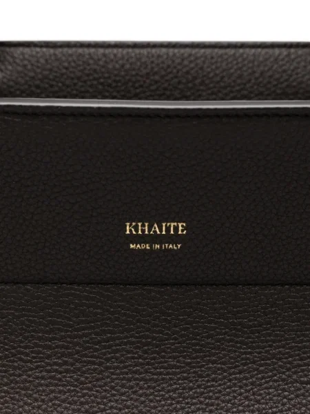 Geanta de piele Khaite din piele maro