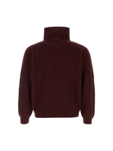 Sweter z golfem Saint Laurent czerwony
