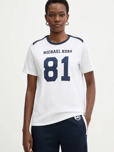 MICHAEL Michael Kors tricou din bej alb