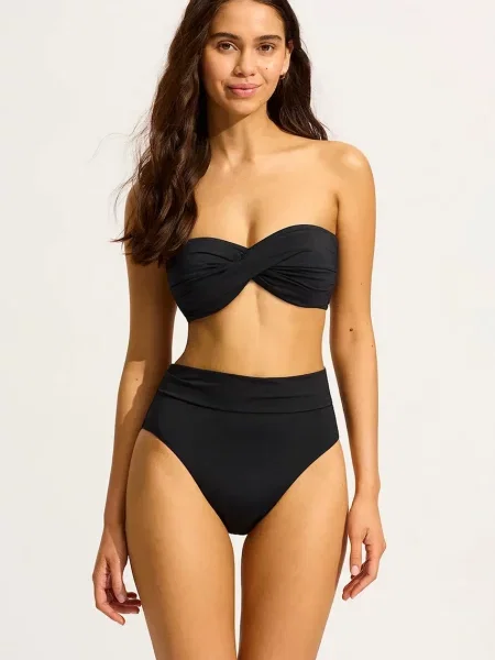 Seafolly plavková podprsenka Twist černá