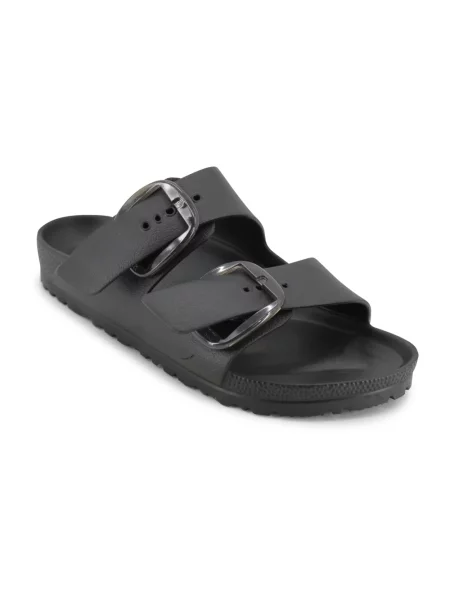 Birkenstock Klapki Arizona Big Buckle Eva pink czarne