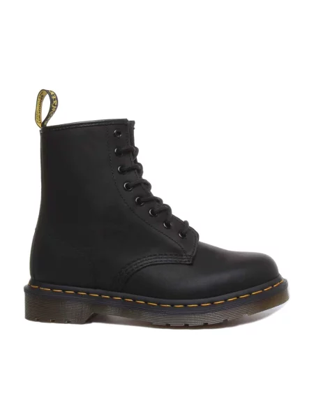 Dr. Martens Obuwie Kobieta 37 EU Greasy Skórzane Buty czarny