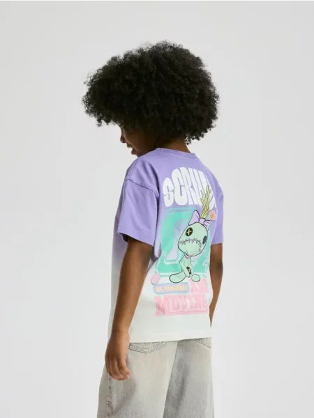 Reserved Tricou din Lilo și Stitch lavand