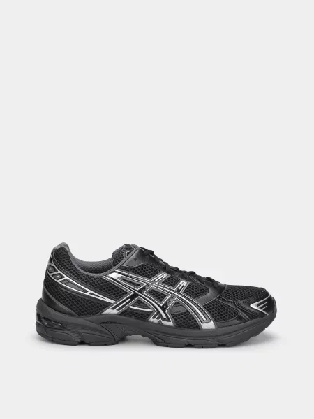 Кожаные кроссовки Asics черные