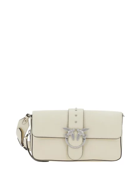 PINKO Kézitáska Pinko Sacs à main Love One Slouchy Zip Classic V Blanc' fehér