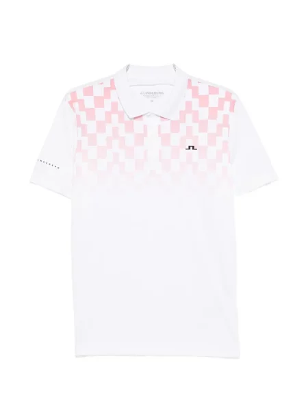 Tricou polo J.lindeberg cu imagine alb