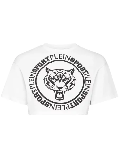 Cropp tricou Plein Sport cu imagine alb