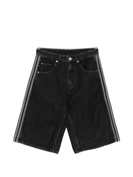 Pantaloni scurți Adidas cu dungi negru