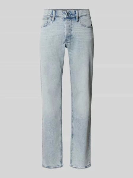 Jeansy o kroju slim tapered fit z wpuszczanymi model Streem' G-star Raw niebieski