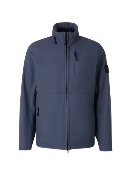 Geacă Stone Island cu strasuri albastru