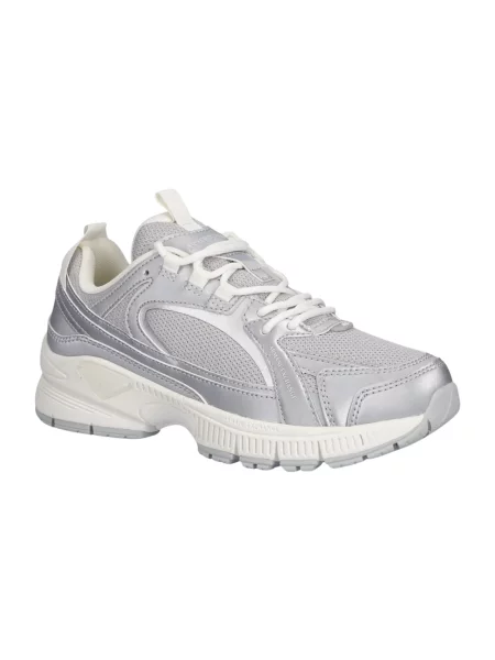 Sneakersy Armani Exchange skórzane szare
