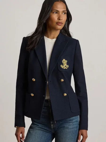 Lauren Ralph Lauren sacou cu două rânduri de din cu