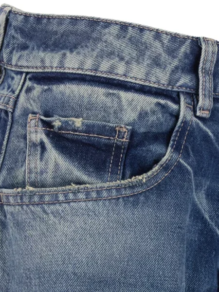 Blugi cu picior larg Icon Denim albastru