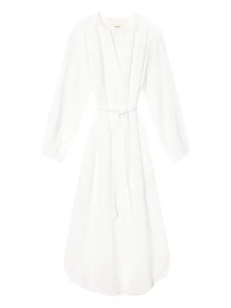 Rochie midi Xirena până la genunchi de costum alb