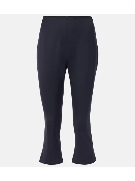 Spodnie Alessandra Rich wełniane niebieskie