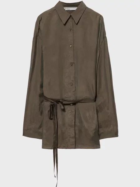 Рубашка Allsaints зеленая